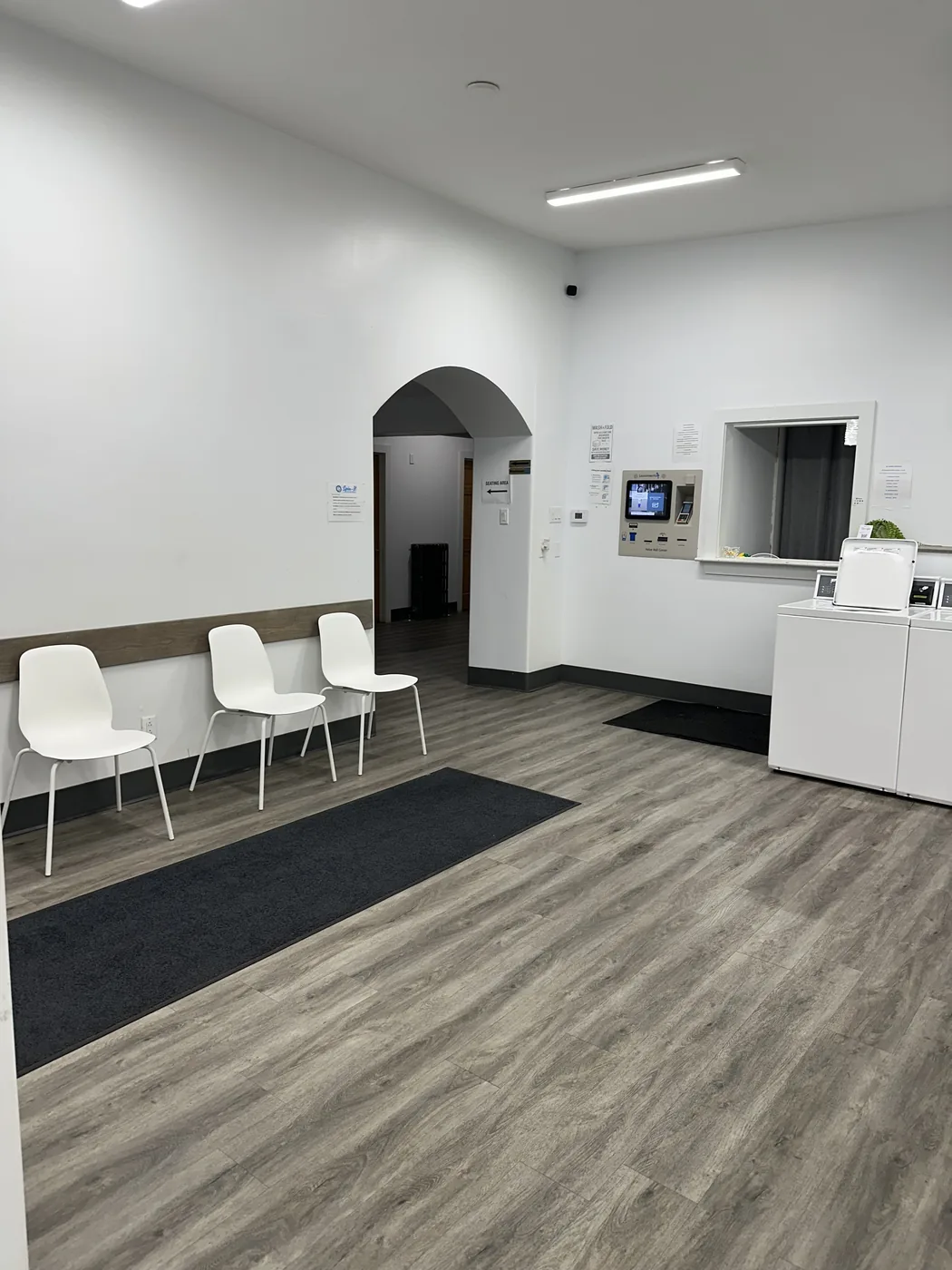Front desk area at Spin-It Laundromat